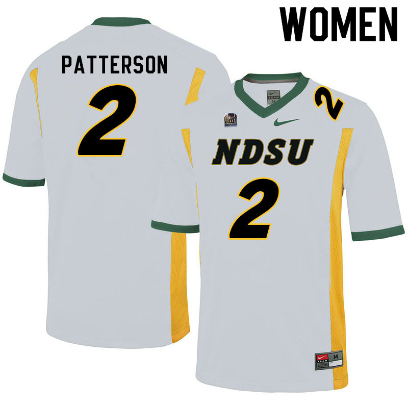 Women #2 Quincy Patterson North Dakota State Bison College Football Jerseys Sale-White